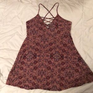 Forever 21 Patterned v-neck tank top dress
